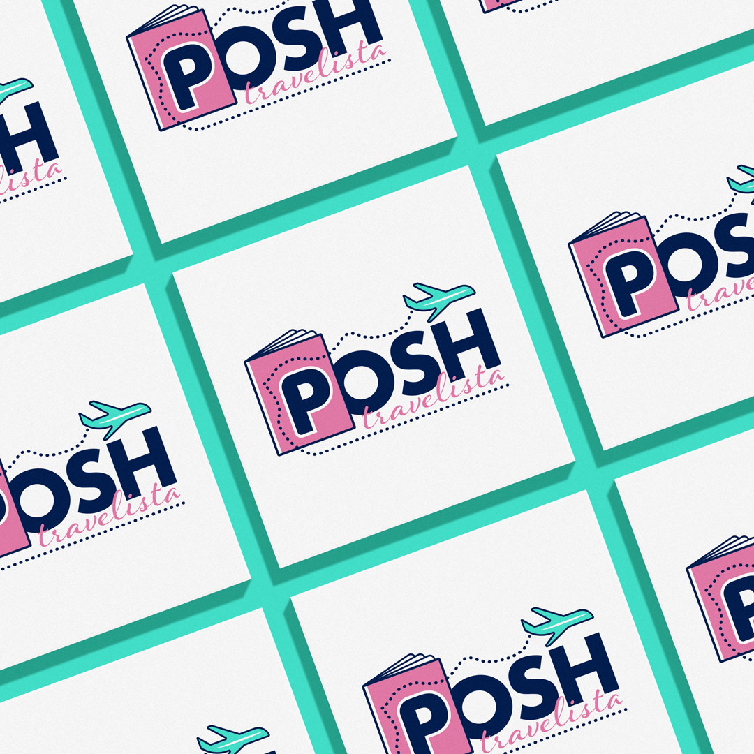 Posh Travelista Branding Squares Brand Identity